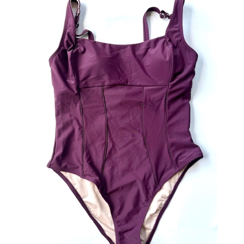 CUPSHE Plum One Piece Swimsuit Size XL NWT
